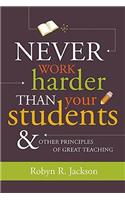 Never Work Harder Than Your Students & Other Principles of Great Teaching