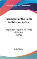 Principles of the Faith in Relation to Sin