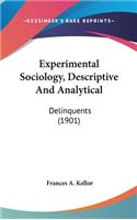 Experimental Sociology, Descriptive and Analytical: Delinquents (1901)