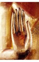 Golden Buddha Hand Journal: 150 Page Lined Notebook/Diary