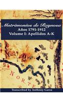 Matrimonios de Reynosa Años 1791-1912