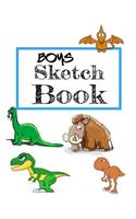 Boys Sketch Book: Unlined Blank Journal For Doodling Drawing Sketching & Writing
