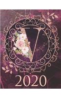 2020 Weekly Planner - Monogram Initial 