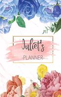 Juliet's Planner: Monthly Planner 3 Years January - December 2020-2022 - Monthly View - Calendar Views Floral Cover - Sunday start