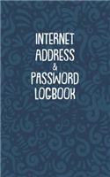 Internet Address & Password Logbook