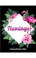 Flamingo Coloring Book for Adult