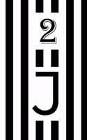 2 J Notebook: Journal Bianconeri Football Playbook Soccer Ball, la grande Juventus football coaching legend calcio italiano Cr7 110 pages (6" x 9"): la grande Juv