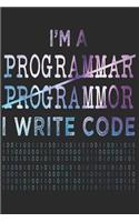 Programmer: Programmer Notebook The perfect gift idea for programmers or IT enthusiasts. The paperback has 120 white pages with dot matrix that assist you in wr