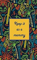 keep it as a memory: Musical Instrument Artist On Cover This Notebook Journal Diary, 110 Dashed lines pages, 8.5" x 11", Date on top