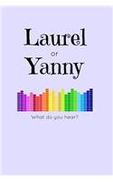 Laurel or Yanny: 100 pages, 6 x 9 inches, funny, meme, wide ruled, lined, blank, journal, diary, planner, composition, notebook(7 Laurel or Yanny)