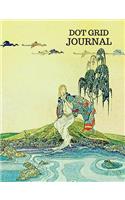Dot Grid Journal Art Nouveau Girl by the Sea