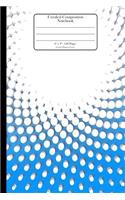 Unruled Composition Notebook. 6" x 9". 120 Pages. Circles Pattern Cover