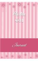 Phi Mu: Line Ruled Sorority Girls Journal - Great Present for Big or Lil Sister