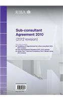 Riba Sub-Consultant Agreement 2010 (2012 Revision)