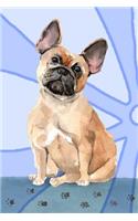 Journal Notebook For Dog Lovers, French Bulldog Sitting Pretty 2