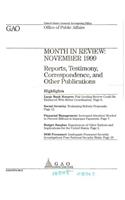 Month in Review: November 1999
