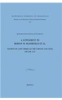 A Supplement to Morton W. Bloomfield Et Al., 'Incipits of Latin Works on the Virtues and Vices, 1100-1500 A.D.'