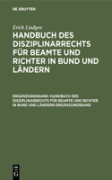 Handbuch des Disziplinarrechts für Beamte und Richter in Bund und Ländern: (German)