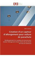 Création d''un Capteur d''allongement Pour Voilure de Parachute