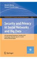 Security and Privacy in Social Networks and Big Data