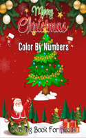 Merry Christmas Color By Numbers Coloring Book For Adults