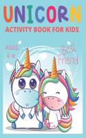 Unicorn Activity Book for Kids Ages 4-8