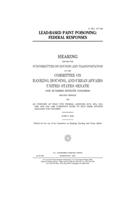 Lead-based paint poisoning