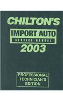 Chilton's Import Service Manual