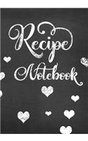 Recipe Notebook: Recipe Keepsake Book From Grandma To Granddaughter