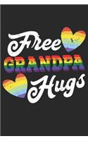 Free Grandpa Hugs: Lined Notebook