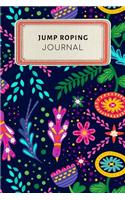 Jump Roping Journal: Cute Floral Dotted Grid Bullet Journal Notebook - 100 Pages 6 X 9 Inches Log Book