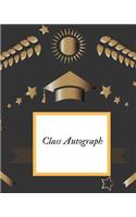 Class Autograph: Blank Unlined Keepsake Memory Book for All Your Favourite Celebrities, Sports Stars, Disney Cartoon Characters & Stars Autograph Book for Adults and