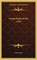 Compte Rendu Au Roi (1781)