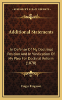 Additional Statements