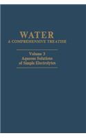 Aqueous Solutions of Simple Electrolytes