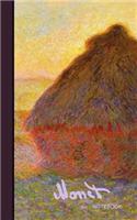 Monet Notebook: Haystacks and Japanese Bridge ( Journal / Cuaderno / Portable / Gift )