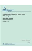 Postsecondary Education Issues in the 113th Congress