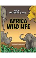 Adult Coloring Book Africa Wild Life