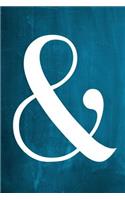 Chalkboard Journal - Ampersand (Aqua)