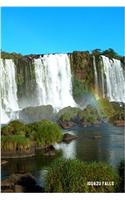 Iguazu Falls: 6'' X 9'' Lined Notebook Top 100 Wonders of the World Coverwork Book, Planner, Journal, Diary 120 Pages