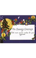 Golden Memories Christmas Correspondence Card Packs: Christmas Tree, Moon and Decorations