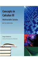 Concepts in Calculus III Beta Version