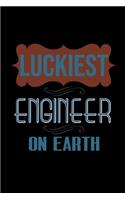 Luckiest engineer on earth: Hangman Puzzles - Mini Game - Clever Kids - 110 Lined pages - 6 x 9 in - 15.24 x 22.86 cm - Single Player - Funny Great Gift