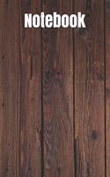 Notebook: Wood Notebook, Eco, Journal, Diary (110 Pages, Blank, 6 x 9)