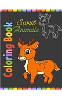 Sweet Animals Coloring Book