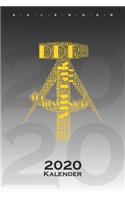 DDR Begriffe Wort-Wolke Hammer Zirkel Kalender 2020: Jahreskalender für alle Ostalgie Fans