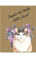 Thoughts And Doodles Bullet Journal: A Wonderful 8.5 X 11 Journal Full of Lined And Blank Pages For Your Creative Thoughts, Doodles, Ideas, To-Do's, Appointments. Take It Anywhere. Less