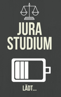 Jura-Studium lädt...: Das 120 Seiten linierte zeitlose Notizbuch ca. A5 Format. Das praktische Geschenk für einen Jura-Studenten, der jedes Semster genießt.