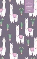 Cornell System Notes 110 Pages: Cactus Llama Notebook for Professionals and Students, Teachers and Writers - Succulent Llama Pattern