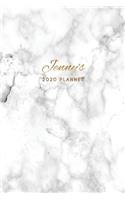 Jenny's 2020 Planner: Weekly + Monthly View - Marble + Gold Personalized - 6x9 in - 2020 Calendar Organizer with Bonus Dotted Grid Pages + Inspirational Quotes + To-Do Li(7 Personalized Planners)